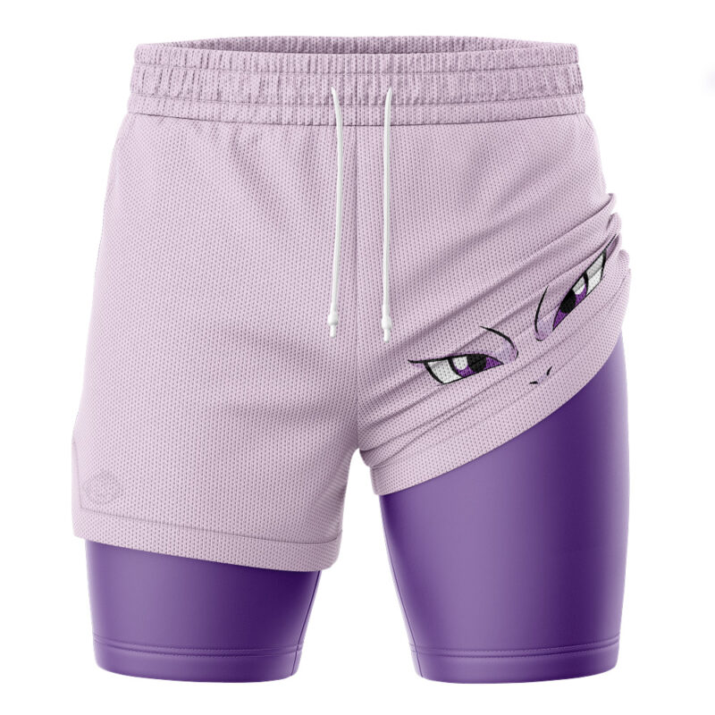 Mewtwo Face Pokemon 2-in-1 Performance Shorts - Image 3