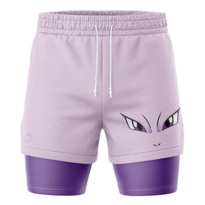 Mewtwo Face Pokemon 2-in-1 Performance Shorts