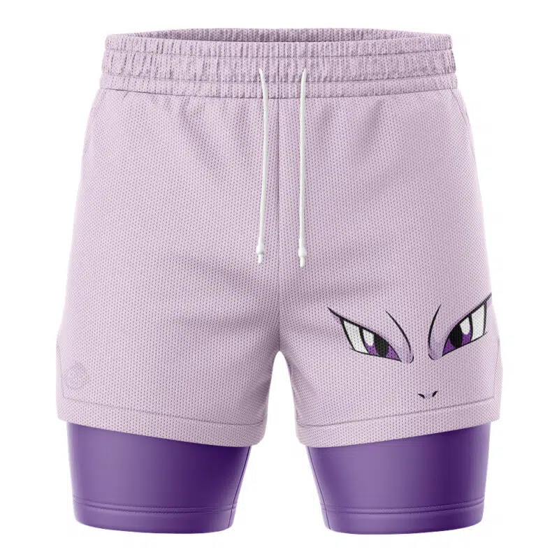 Mewtwo Face Pokemon 2-in-1 Performance Shorts