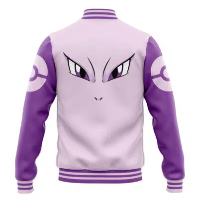 Mewtwo Face Pokemon Varsity Jacket