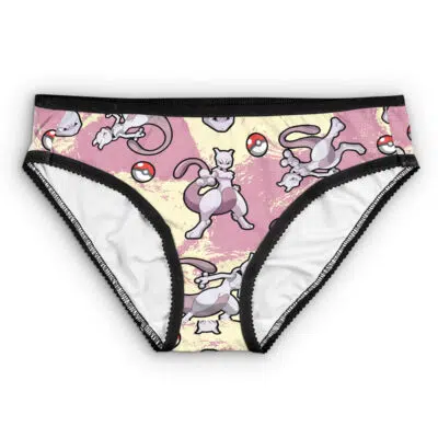 Mewtwo Pattern Pokemon Panties