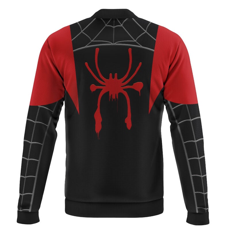 Miles Morales Spiderman Marvel Casual Bomber Jacket - Image 2