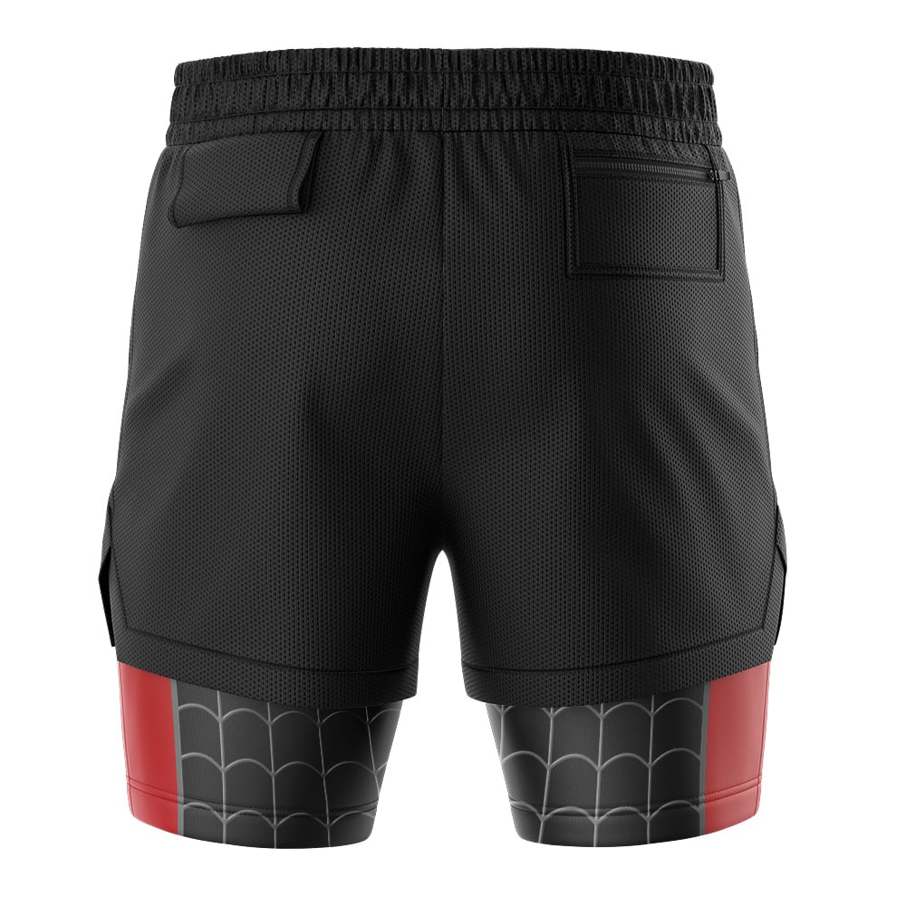 Miles Morales Spiderman  Marvel 2-in-1 Performance Shorts - Image 4