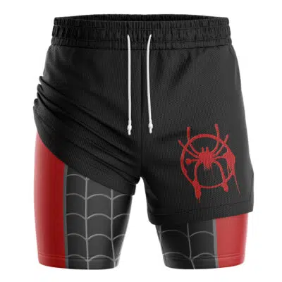Miles Morales Spiderman Marvel 2-in-1 Performance Shorts