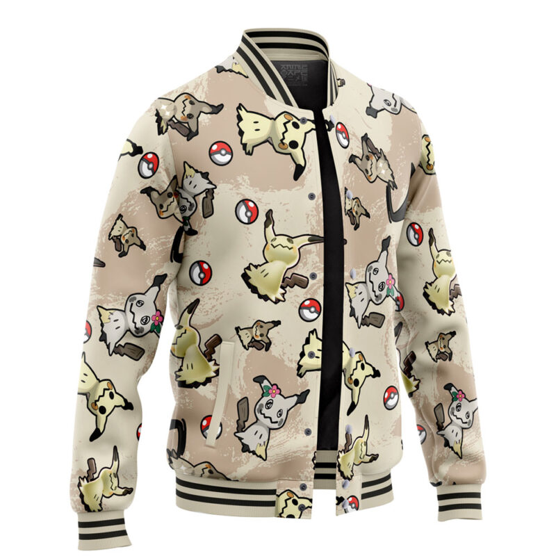 Mimikyu Pattern Pokemon Varsity Jacket - Image 2