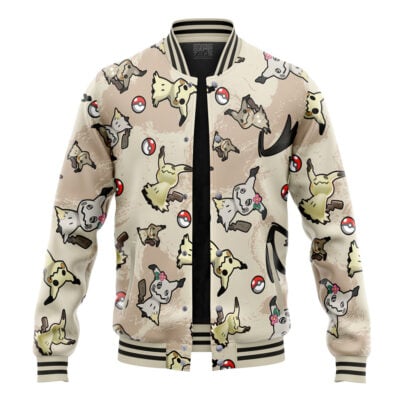 Mimikyu Pattern Pokemon Varsity Jacket