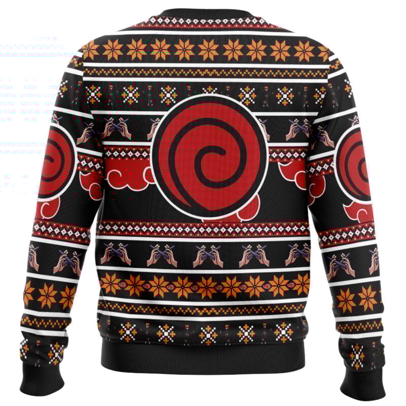 Nagato and Yahiko Pain Shippuden Ugly Christmas Sweater - Image 2