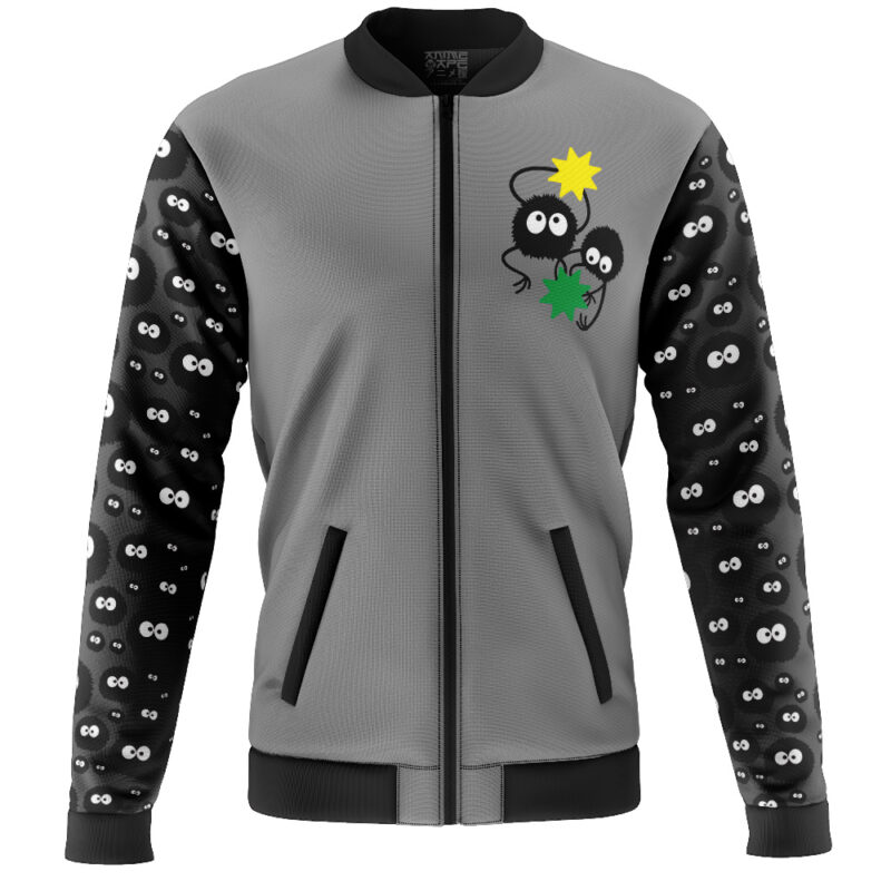 No Face Spirited Away Studio Ghibli Casual Bomber Jacket - Image 2