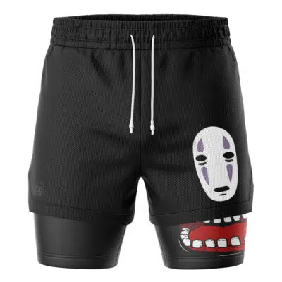 No Face Spirited Away Studio Ghibli 2-in-1 Performance Shorts