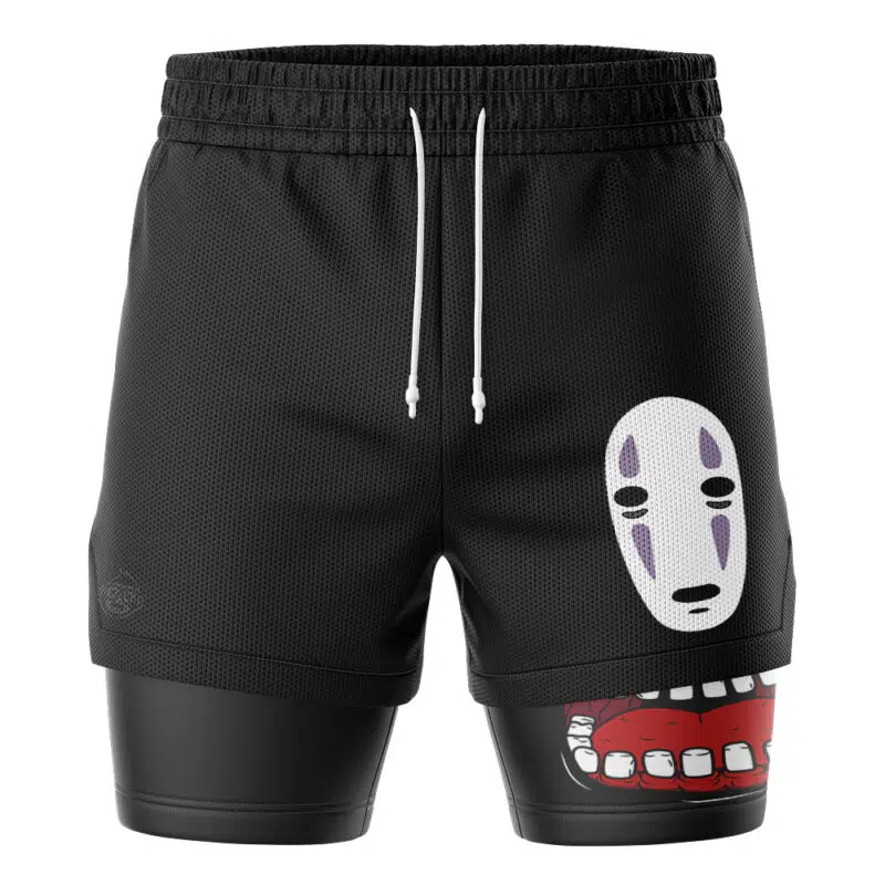 No Face Spirited Away Studio Ghibli 2-in-1 Performance Shorts