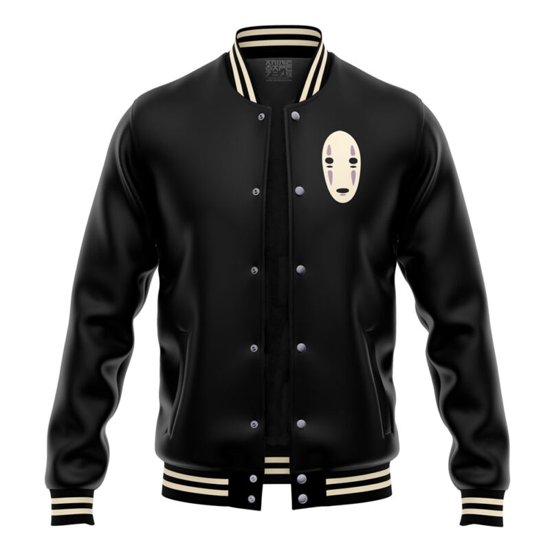 No Face Spirited Away Studio Ghibli Varsity Jacket - Image 4