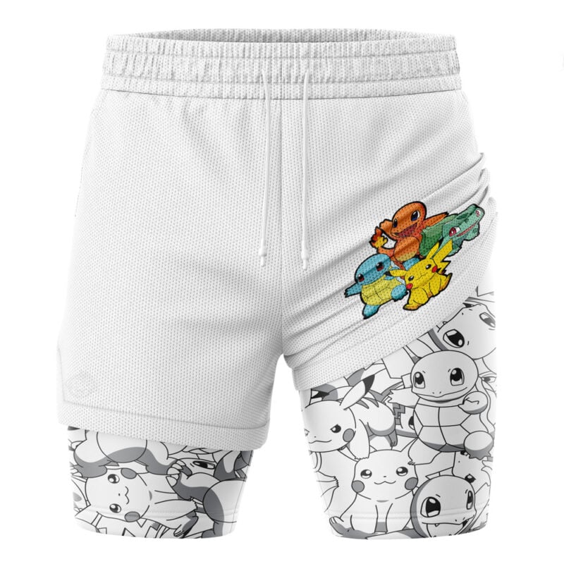 Original Starters Pokemon 2-in-1 Performance Shorts - Image 3