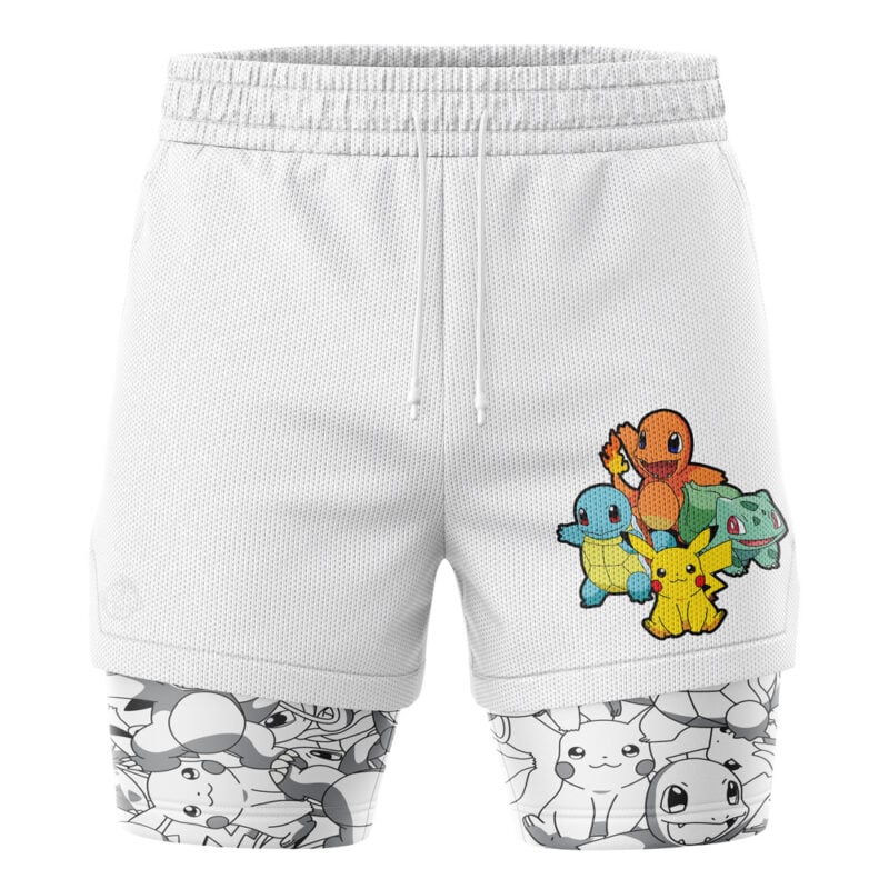 Original Starters Pokemon 2-in-1 Performance Shorts - Image 2