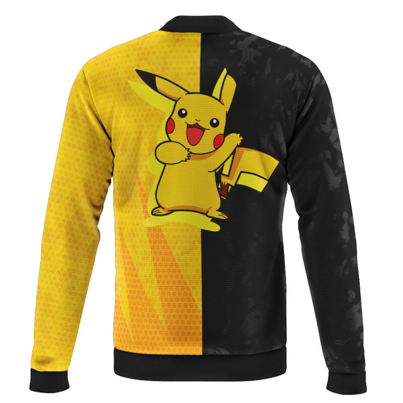 Pikachu Classic Pokemon Casual Bomber Jacket - Image 2