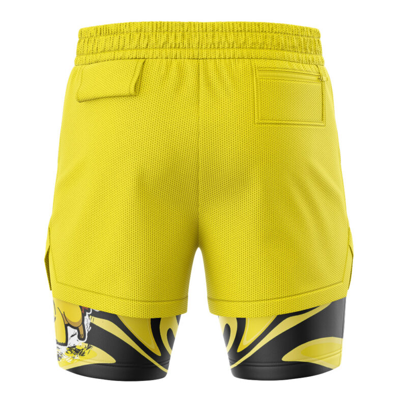 Pikachu Trippy Pokemon 2-in-1 Performance Shorts - Image 4