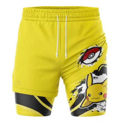 Pikachu Trippy Pokemon 2-in-1 Performance Shorts