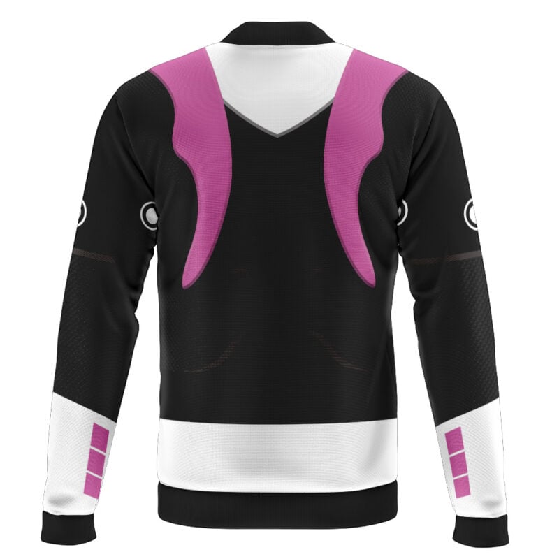 Pink Psycho Ranger Casual Bomber Jacket - Image 2