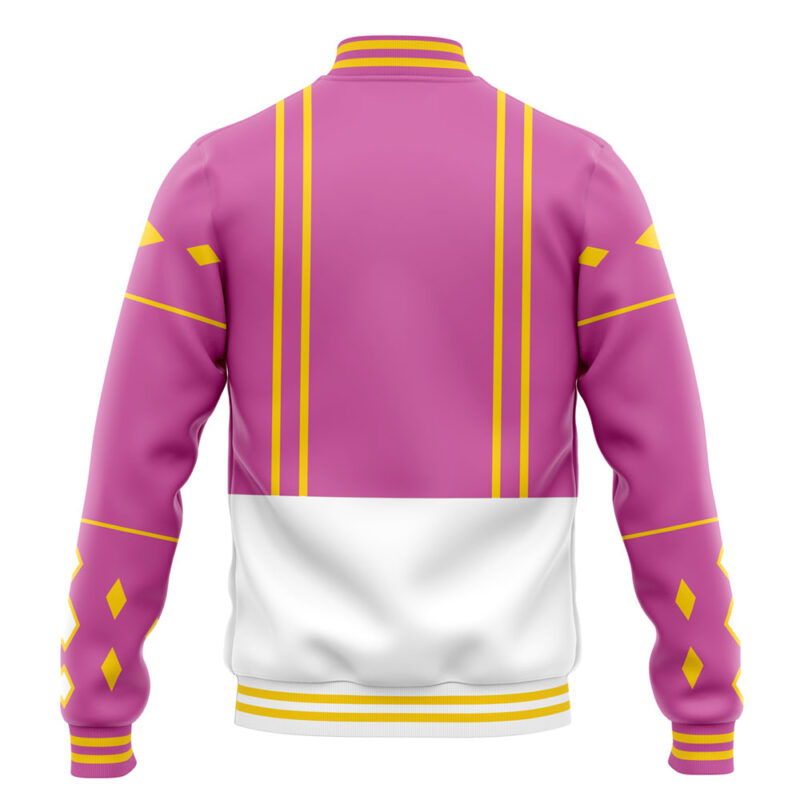 Pink Ranger Ninjetti Power Rangers Varsity Jacket - Image 4