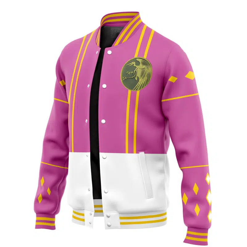 Pink Ranger Ninjetti Power Rangers Varsity Jacket - Image 3