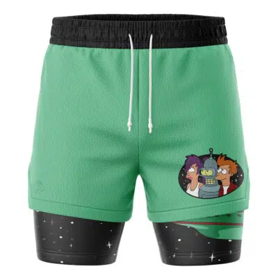 Planet Express Crew Futurama 2-in-1 Performance Shorts