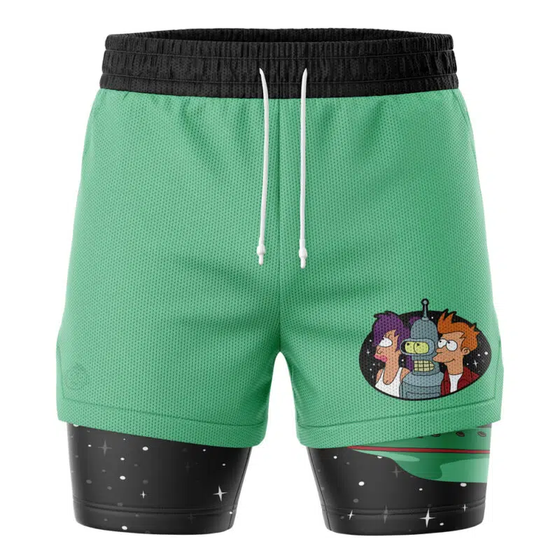Planet Express Crew Futurama 2-in-1 Performance Shorts