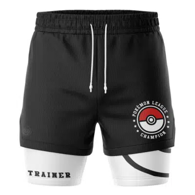 Poke League Champion Pokemon 2-in-1 Performance Shorts