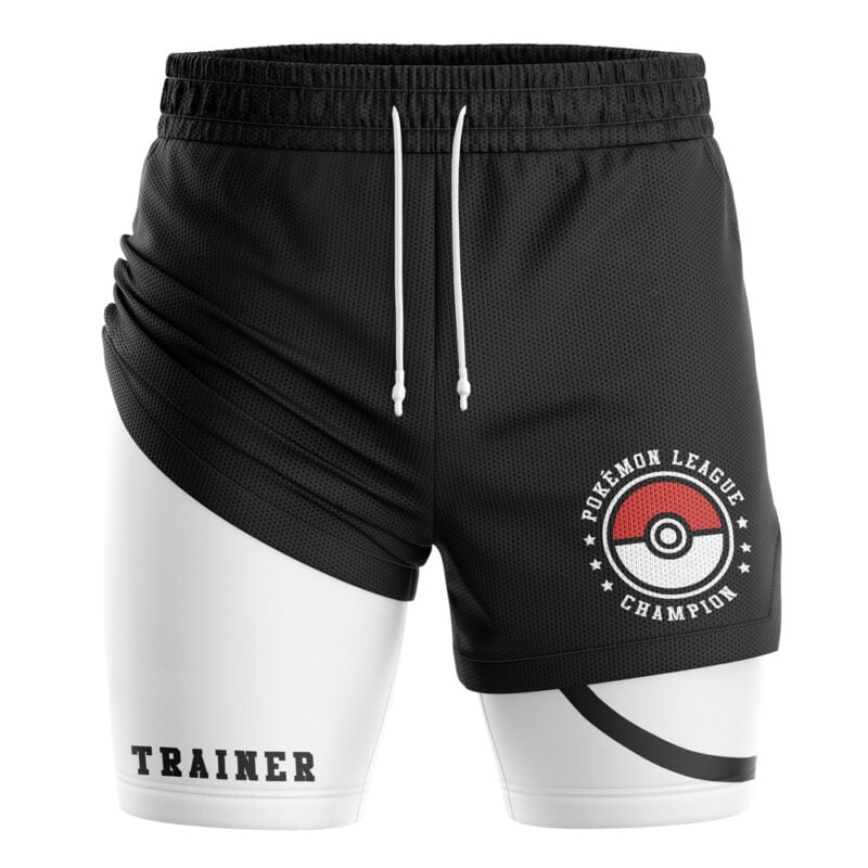 Poke League Champion Pokemon 2-in-1 Performance Shorts - Image 2