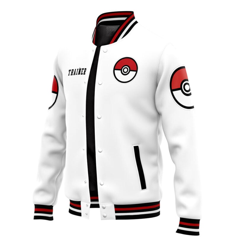 Poke League Champion V3 Pokemon Varsity Jacket - Image 3