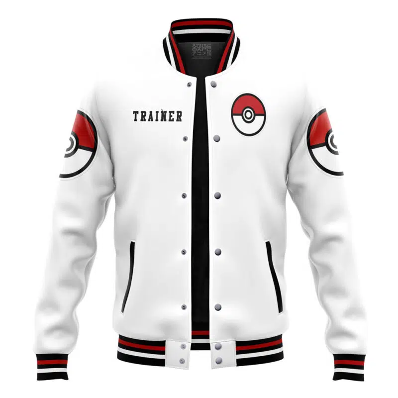 Poke League Champion V3 Pokemon Varsity Jacket