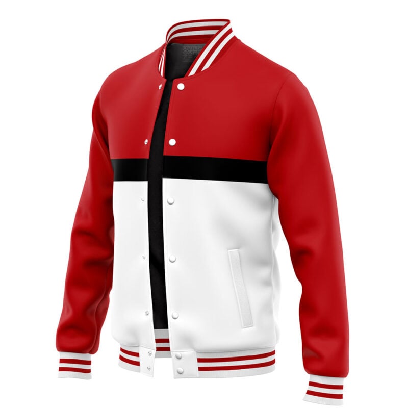 Pokeball Pokemon Varsity Jacket - Image 3