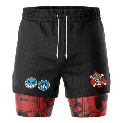 Portgas D. Ace V3 One Piece 2-in-1 Performance Shorts