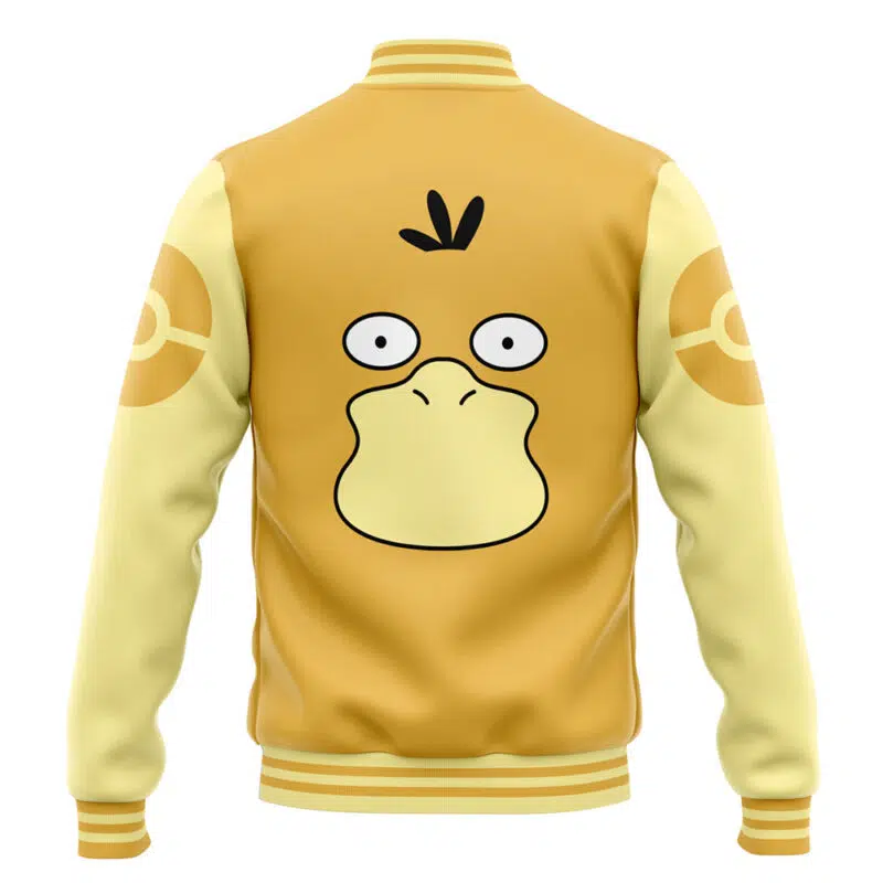 Psyduck Face Pokemon Varsity Jacket