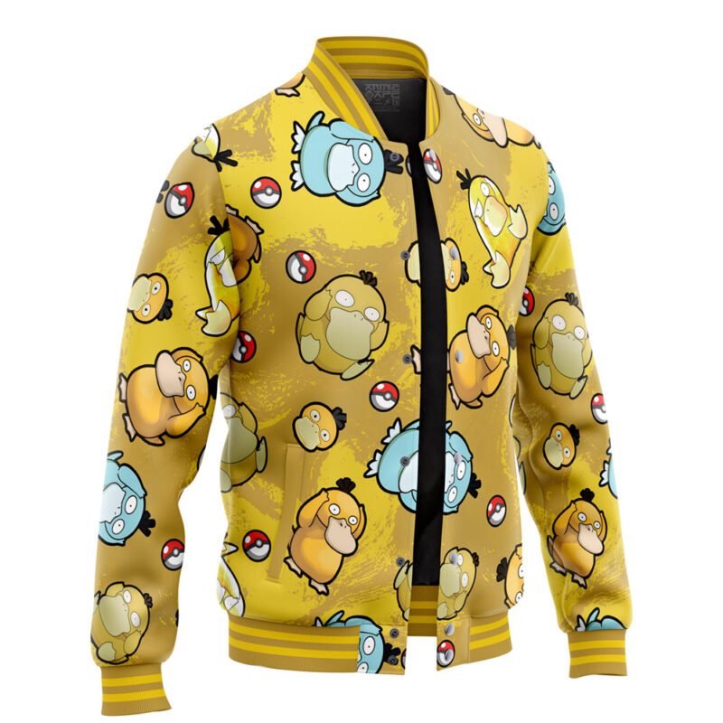 Psyduck Pattern Pokemon Varsity Jacket - Image 2
