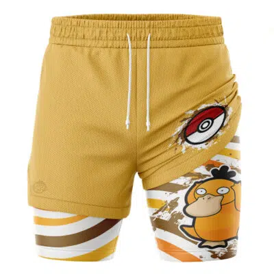 Psyduck Trippy Pokemon 2-in-1 Performance Shorts