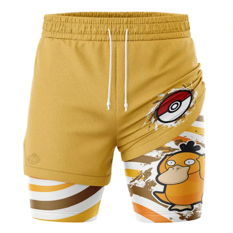 Psyduck Trippy Pokemon 2-in-1 Performance Shorts