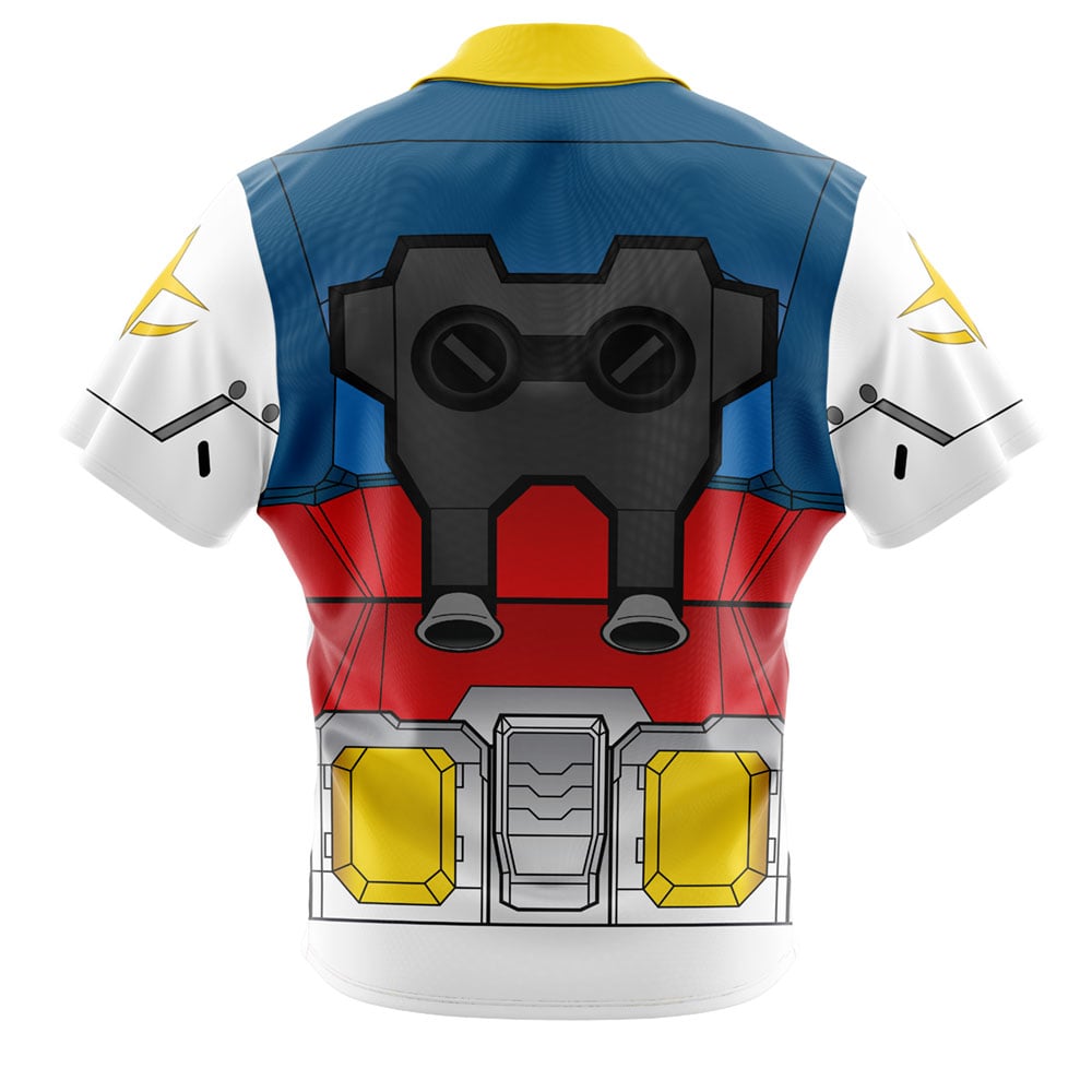 RX-78 Mobile Suit Gundam 0079 Button Up Hawaiian Shirt - Image 2