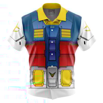 RX-78 Mobile Suit 0079 Gundam Button Up Hawaiian Shirt