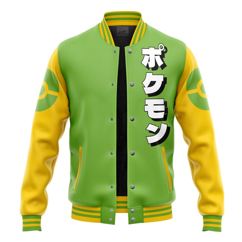 Rayquaza Face Pokemon Varsity Jacket - Image 4