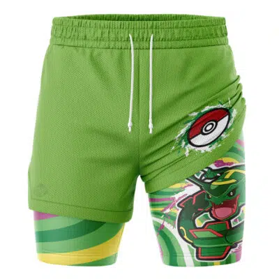 Rayquaza Trippy Pokemon 2-in-1 Performance Shorts