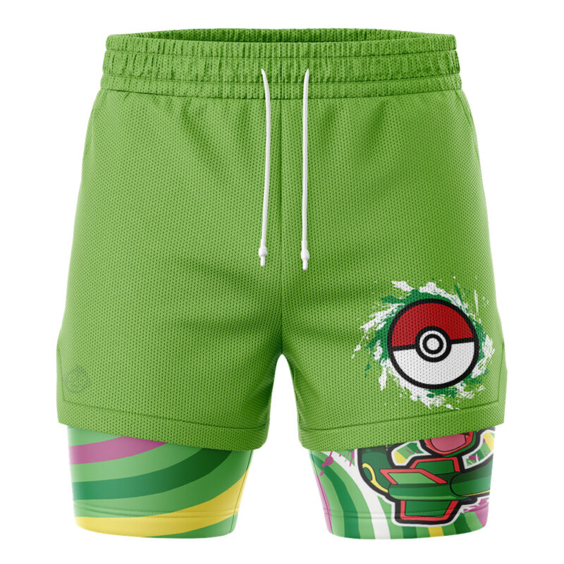 Rayquaza Trippy Pokemon 2-in-1 Performance Shorts - Image 2