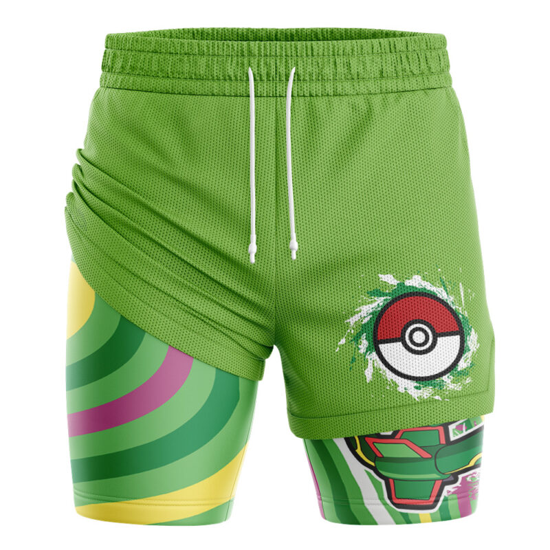 Rayquaza Trippy Pokemon 2-in-1 Performance Shorts - Image 3
