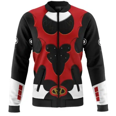 Red Psycho Ranger Casual Bomber Jacket