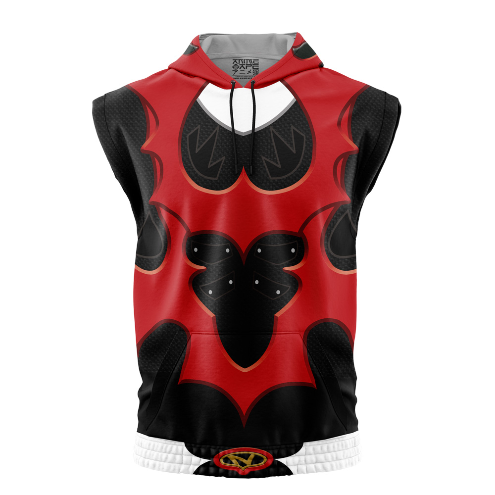 Red Psycho Rangers Sleeveless Hoodie
