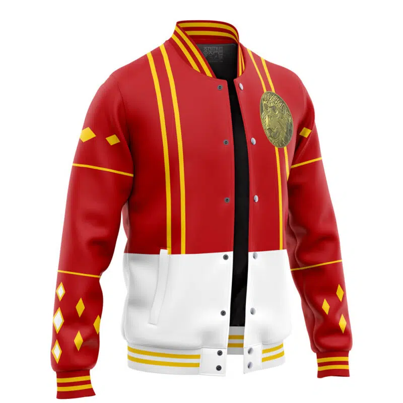 Red Ranger Ninjetti Power Rangers Varsity Jacket - Image 2