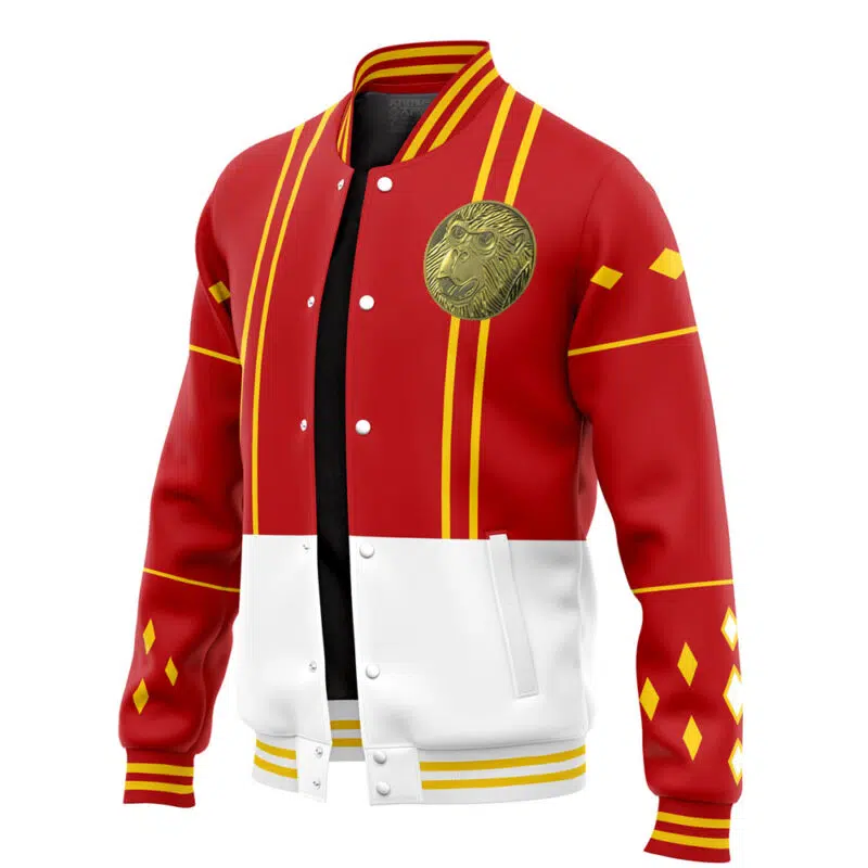 Red Ranger Ninjetti Power Rangers Varsity Jacket - Image 3