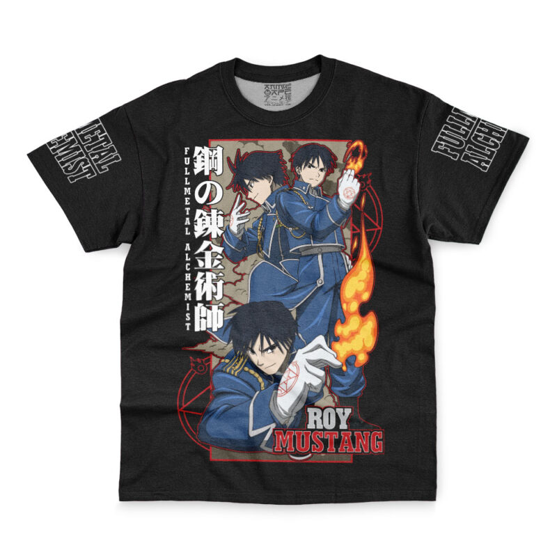 Roy Mustang The Flame Fullmetal Alchemist Streetwear T-Shirt - Image 2