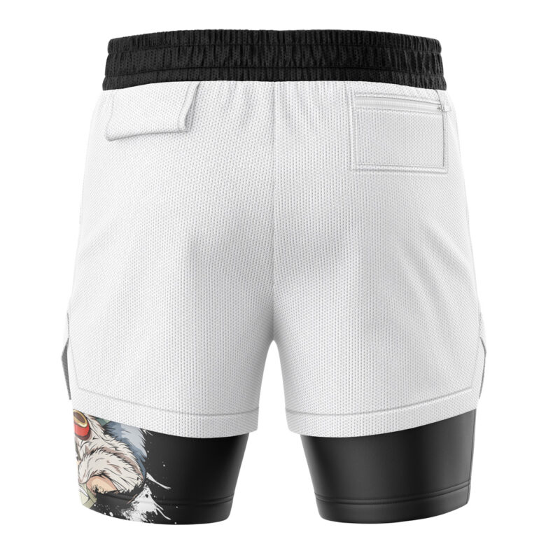 San Princess Mononoke Studio Ghibli 2-in-1 Performance Shorts - Image 4