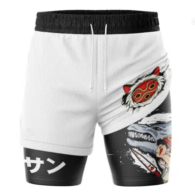 San Princess Mononoke Studio Ghibli 2-in-1 Performance Shorts