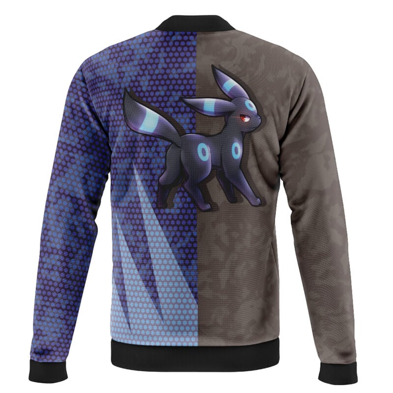Shiny Umbreon Classic Pokemon Casual Bomber Jacket - Image 2
