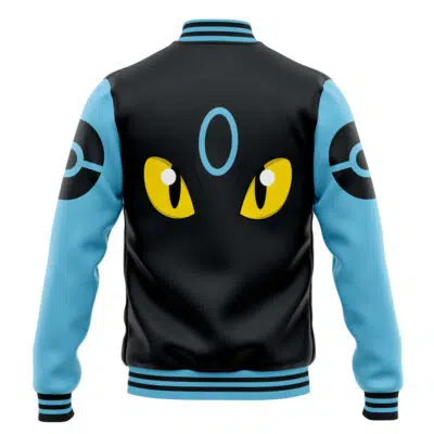 Shiny Umbreon Face Pokemon Varsity Jacket